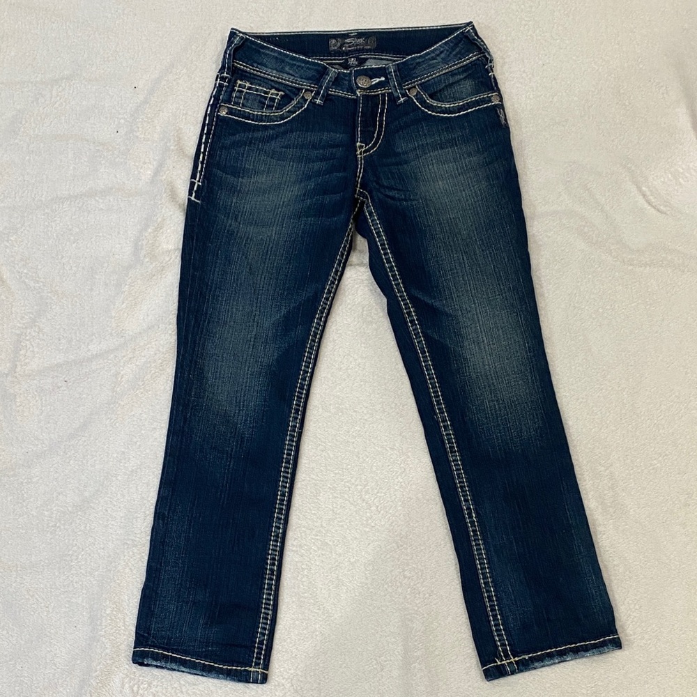 Silver Jeans Dark Blue Ankle Jeans size 25